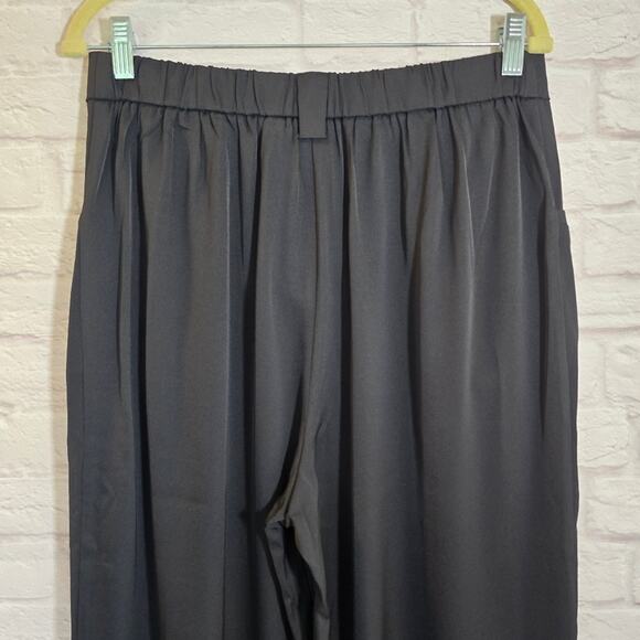 W Area Stars Womens Black Wide Leg Flare Trouser Pants NWT Size XL Flowy Cool - Picture 6 of 9
